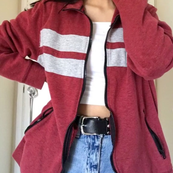 Burgundy 90s jacket - Picture 2 of 6